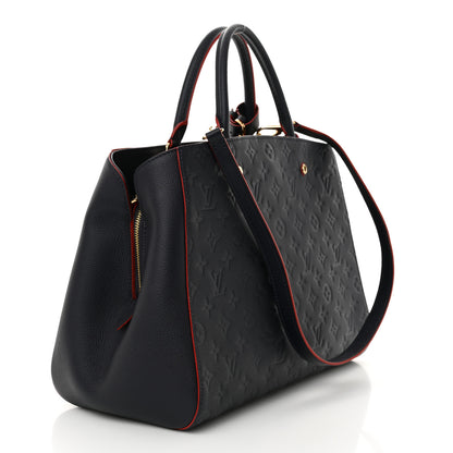 Louis Vuitton Empreinte Montaigne GM Marine Rouge 3 of 10