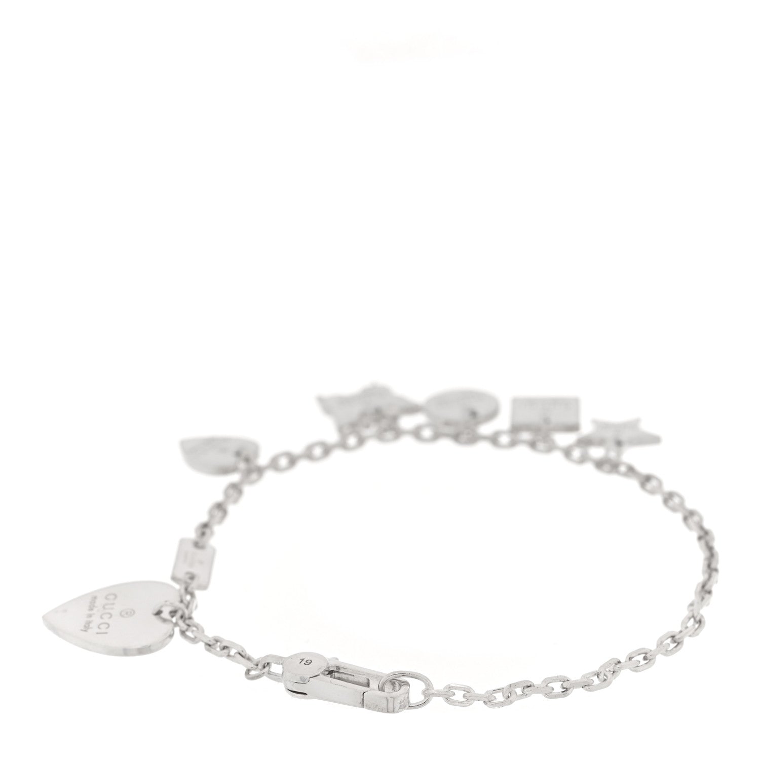 Gucci Sterling Silver Trademark Charm Bracelet 2 of 3