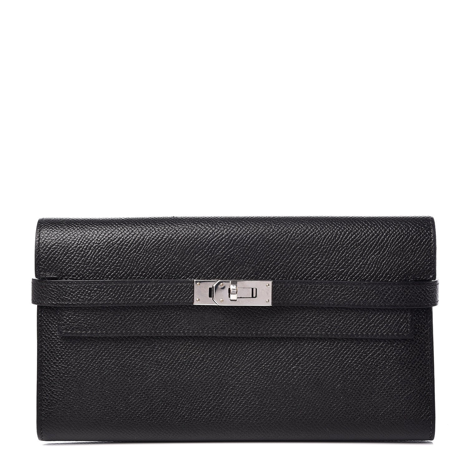 Hermes Epsom Kelly Longue Wallet Black 1 of 9