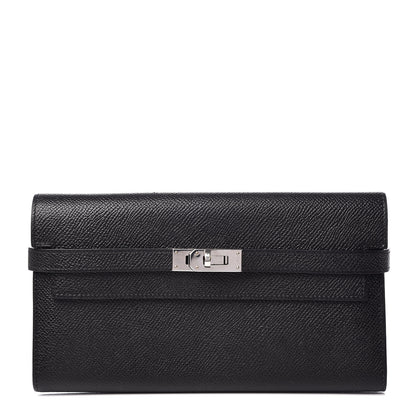 Hermes Epsom Kelly Longue Wallet Black 1 of 9