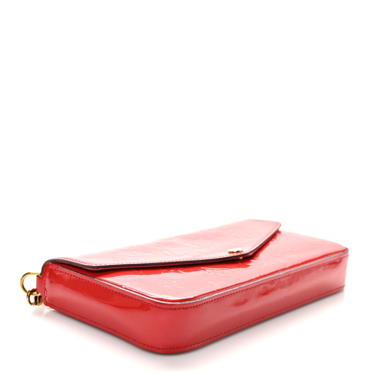 Vernis Felicie Pochette Chain Wallet Cherry
