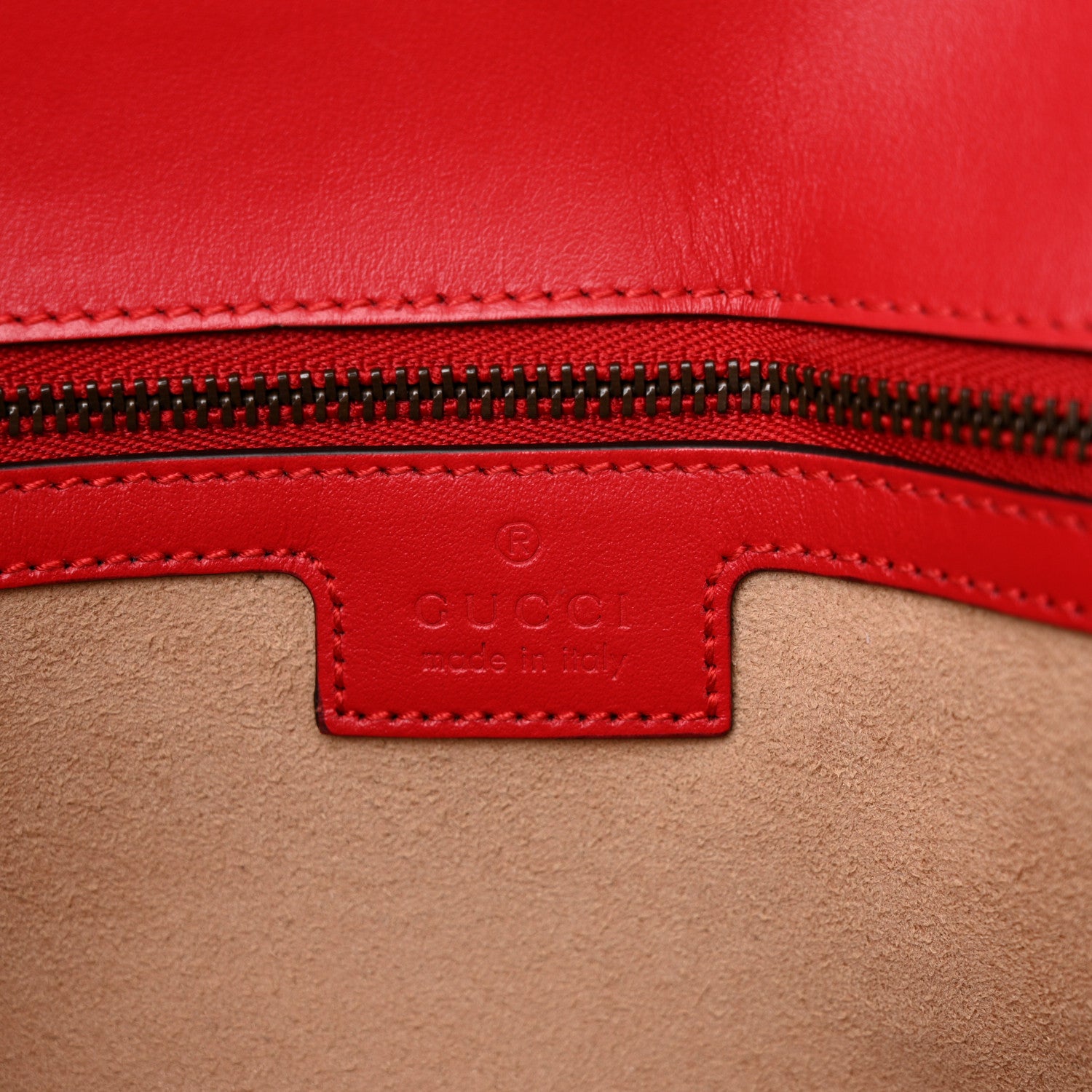 Gucci Calfskin Matelasse Medium GG Marmont Shoulder Bag Hibiscus Red 6 of 13