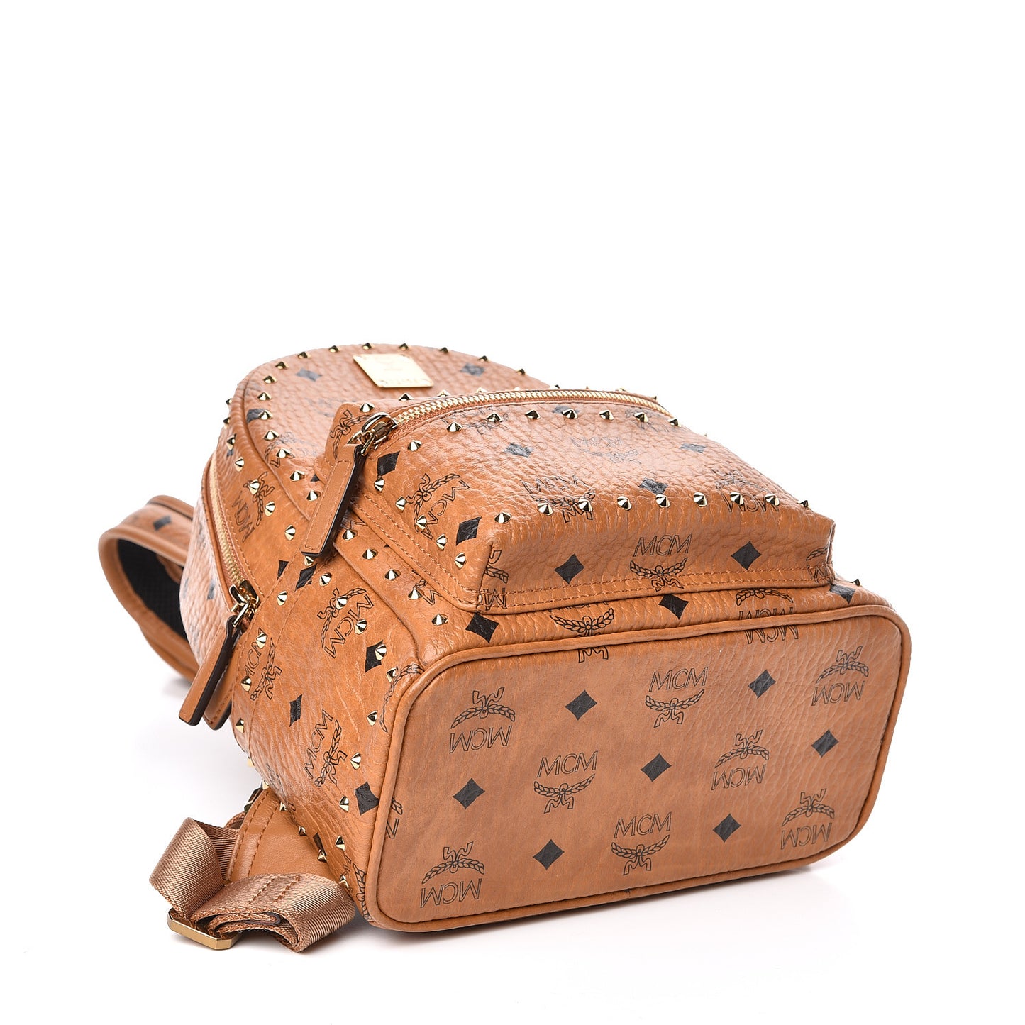 Visetos Outline Stud Mini Stark Backpack Cognac