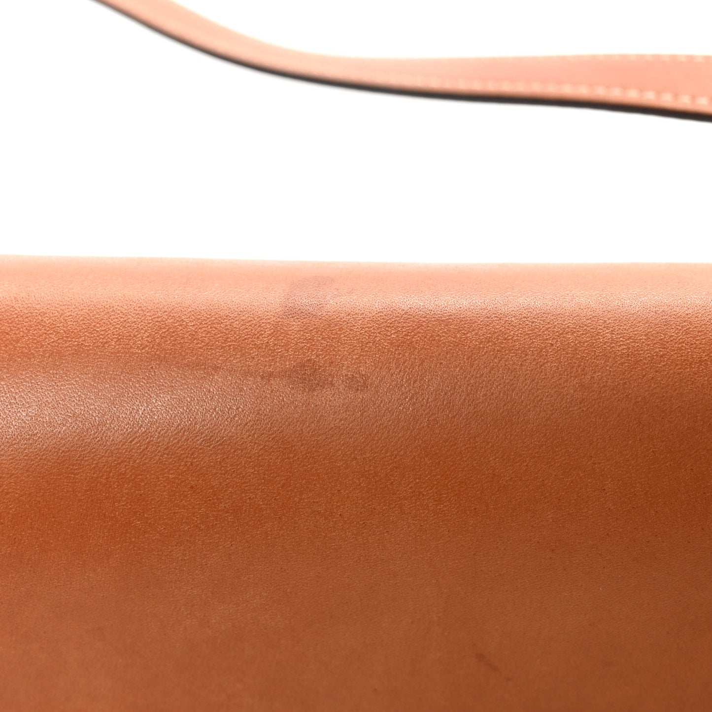 Natural Calfskin Triomphe Shoulder Bag Tan