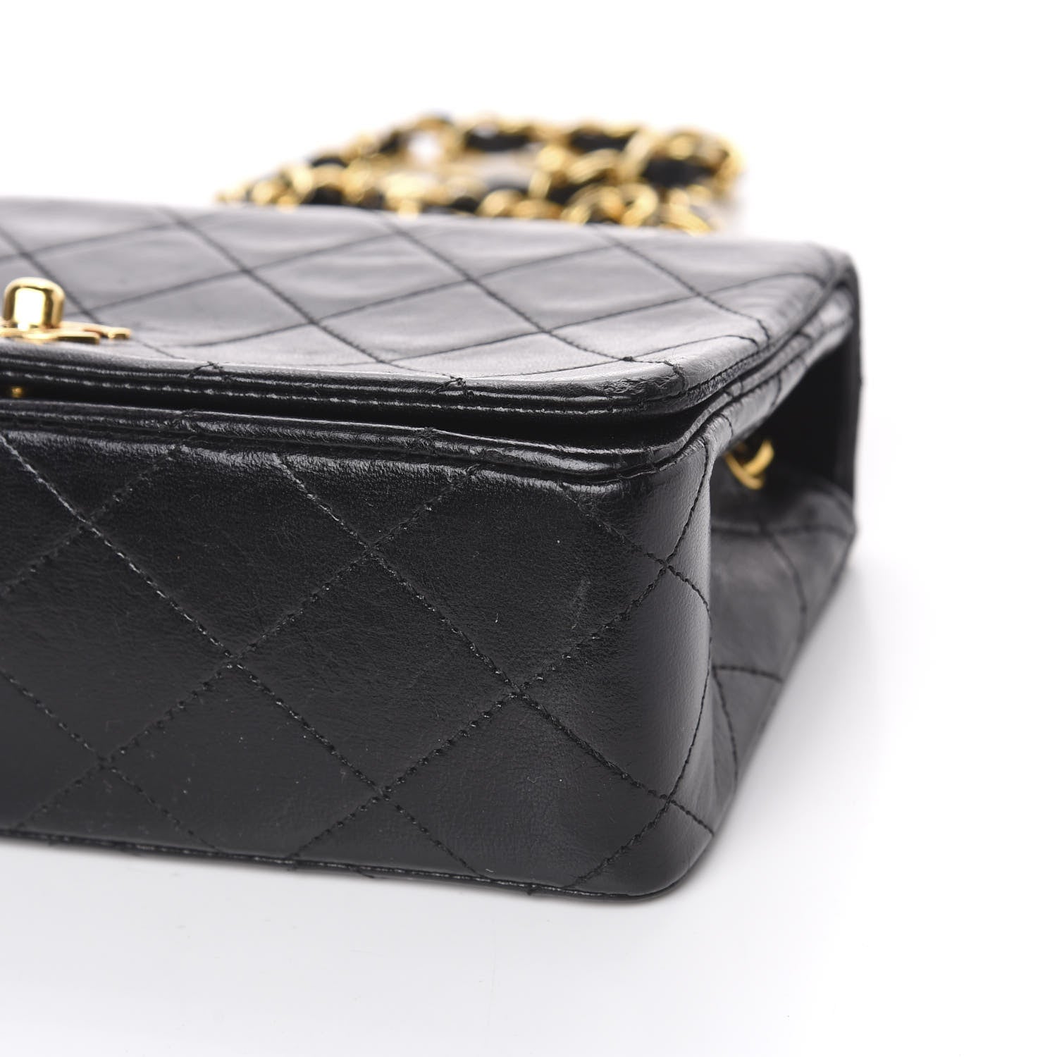 Chanel Lambskin Quilted Mini Flap Black 11 of 12