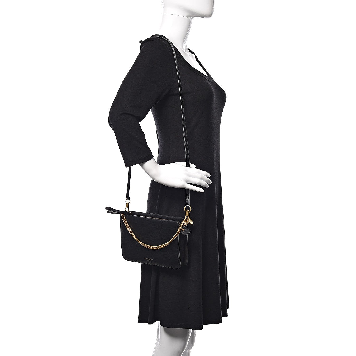 Givenchy Goatskin Suede Cross 3 Crossbody Bag Black 2 of 10