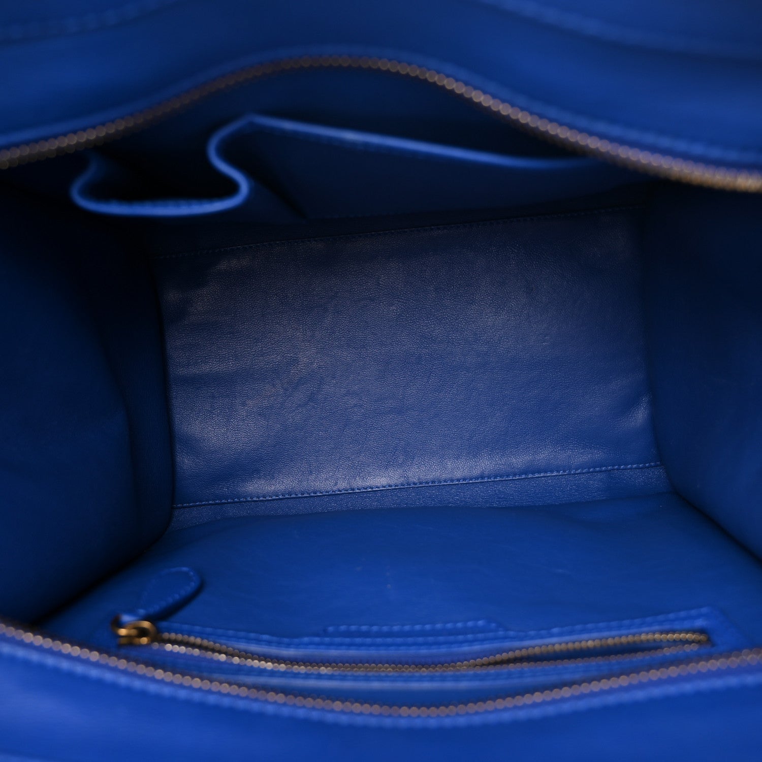 Celine Smooth Calfskin Mini Luggage Royal Blue 5 of 10