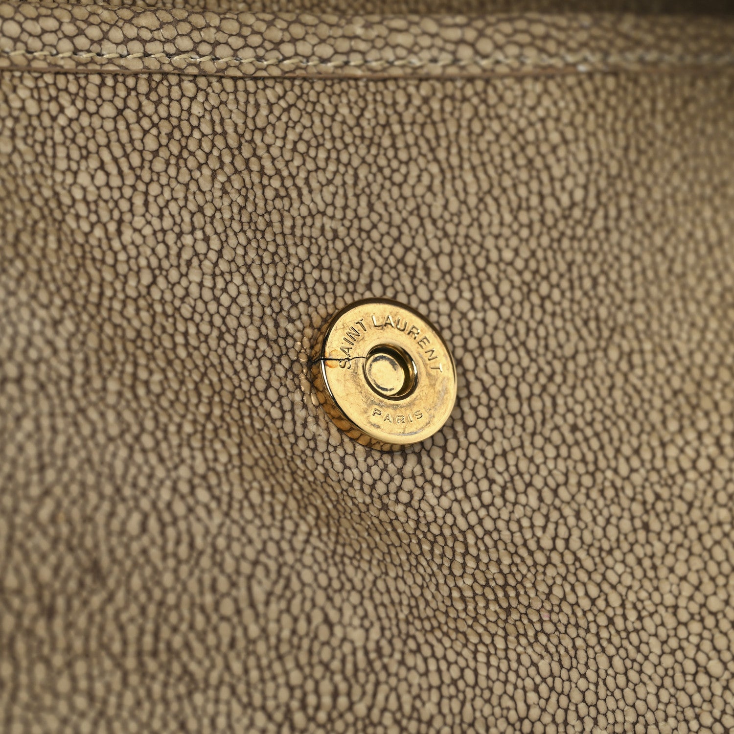 Saint Laurent Stingray Embossed Monogram Medium Niki Chain Satchel Beige 11 of 11