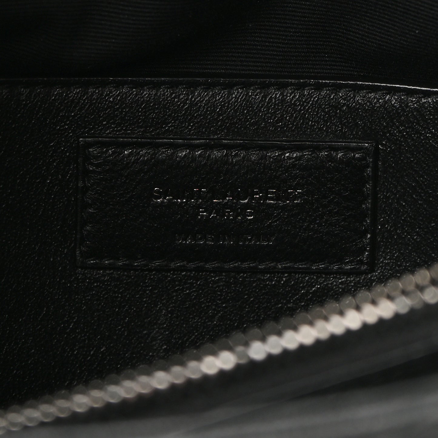 Sheepskin Matelasse Chevron Monogram Large College Satchel Black