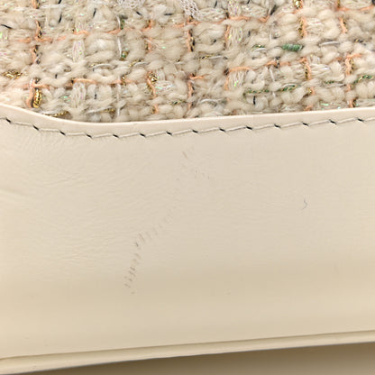 Chanel Tweed Calfskin Quilted Small Gabrielle Hobo Beige Ivory 11 of 11