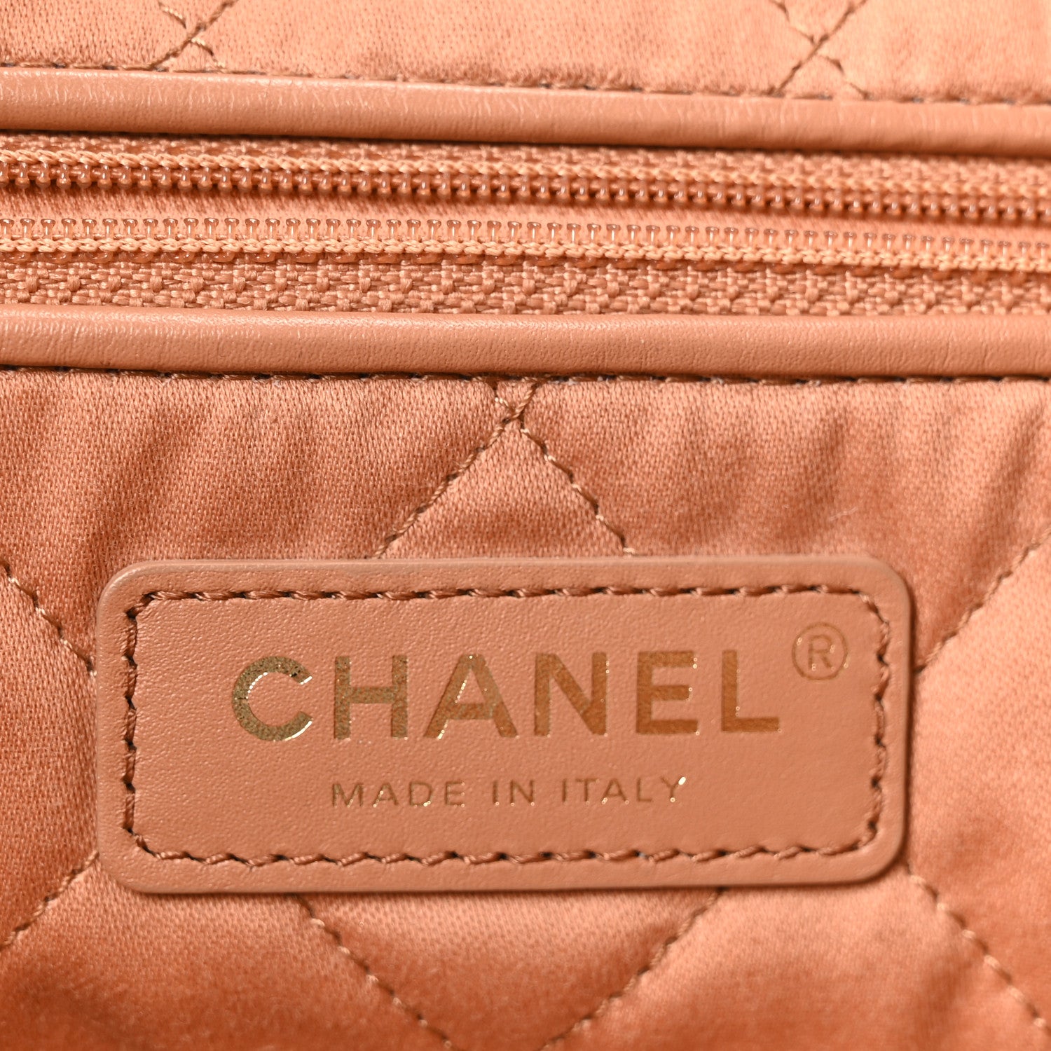 Chanel Shiny Calfskin Quilted Small Chanel 22 Beige 6 of 10
