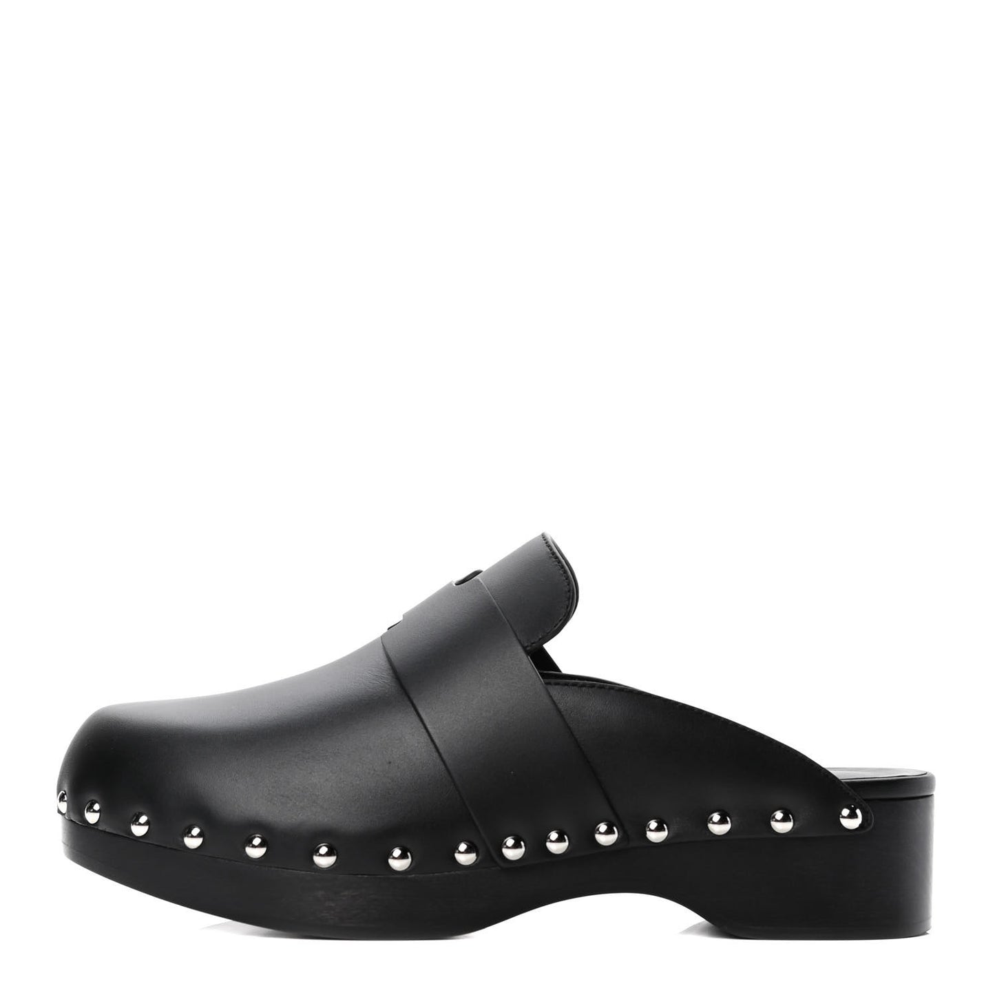 Calfskin Calya Mules 37 Black