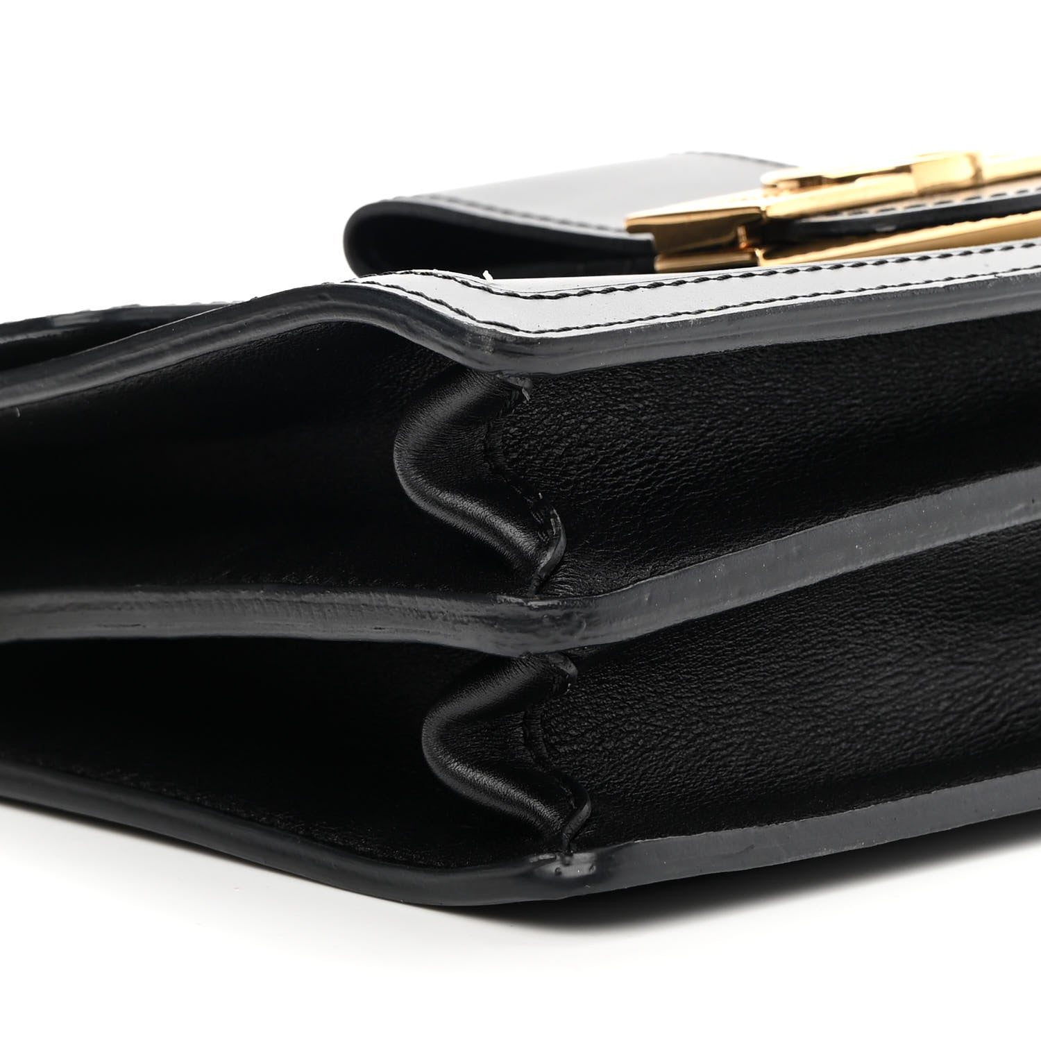 Louis Vuitton Smooth Calfskin Dauphine MM Black 7 of 9