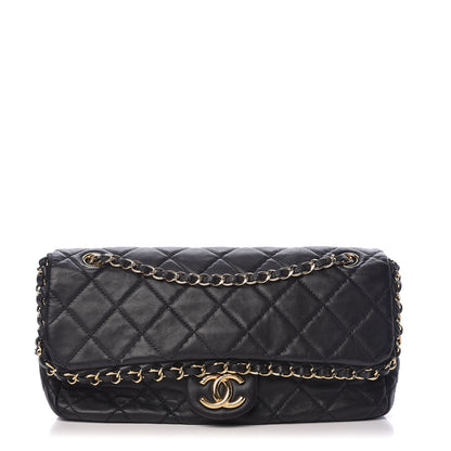 Chanel Calfskin Quilted Medium Chain Me Flap Black 1 of 10