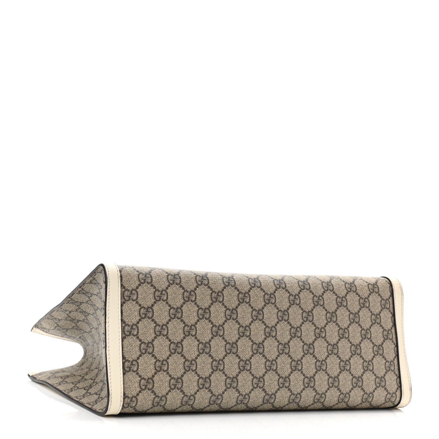 Gucci GG Supreme Monogram Medium Padlock Tote White 4 of 9