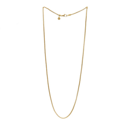 John Hardy 18K Yellow Gold 2.5mm Box Chain Necklace 25" 2 of 3