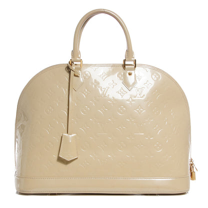 Louis Vuitton Vernis Alma GM Blanc Corail 1 of 7
