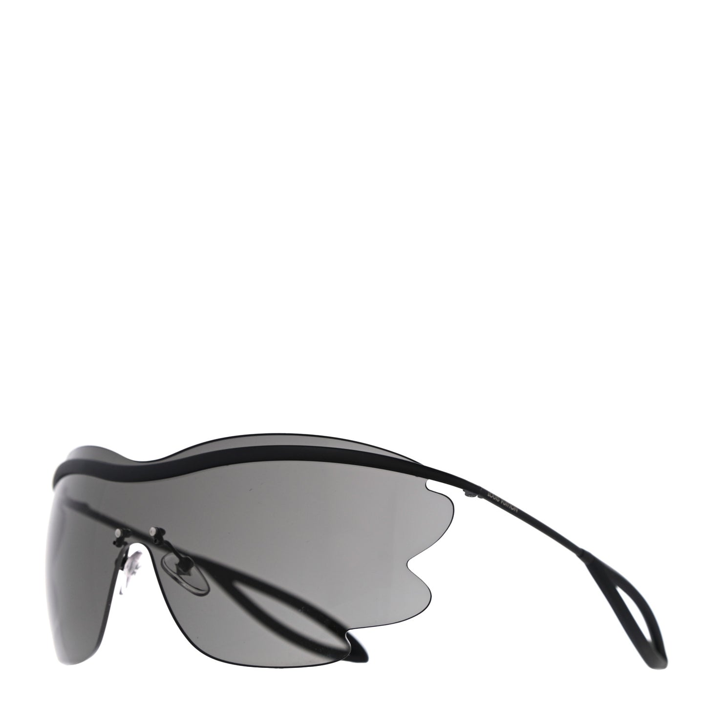 Metal Bohemian Vuittony Mask Sunglasses Z1227U Black