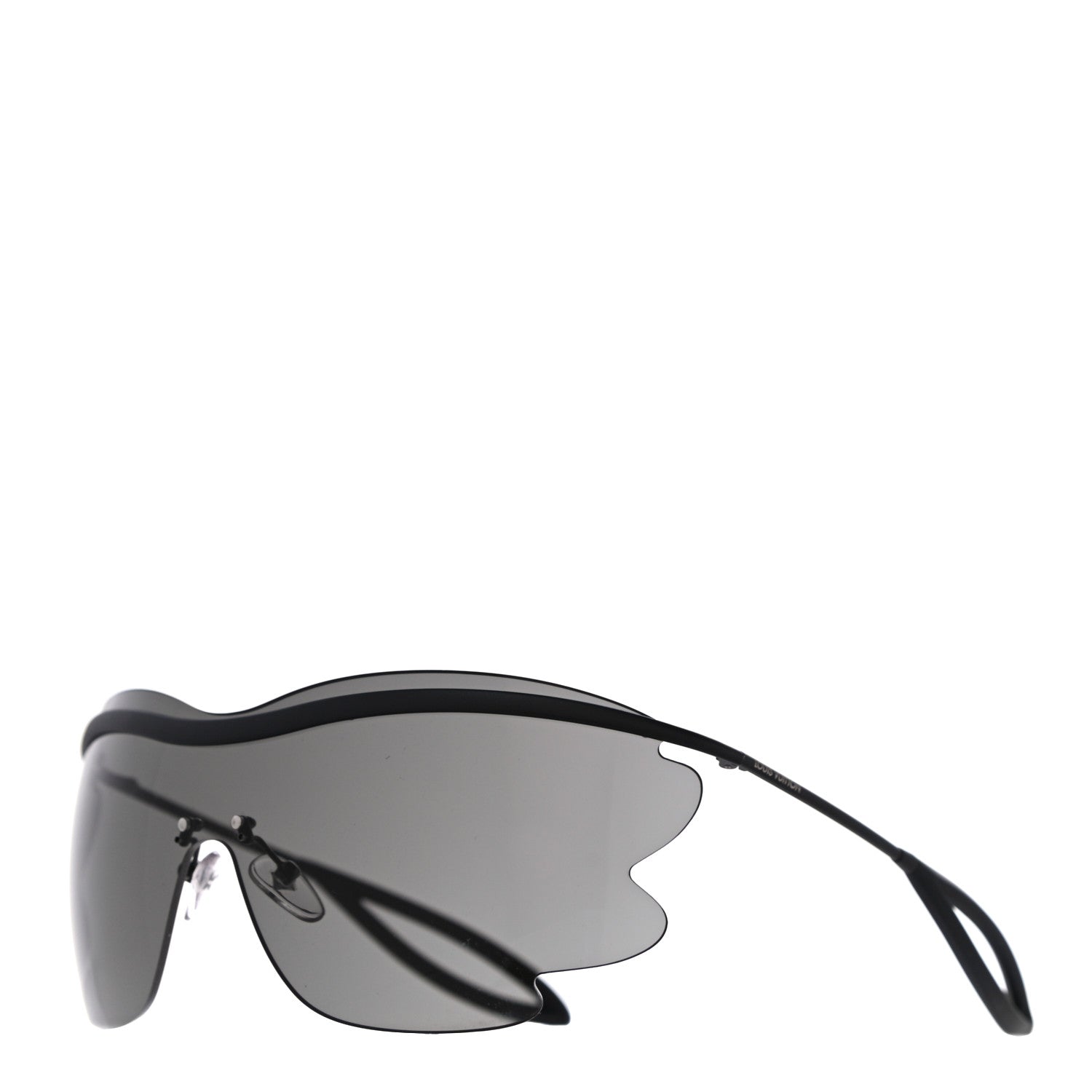 Louis Vuitton Metal Bohemian Vuittony Mask Sunglasses Z1227U Black 1 of 9