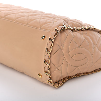 Chanel Calfskin Quilted Large Chain Me Hobo Beige 9 of 9