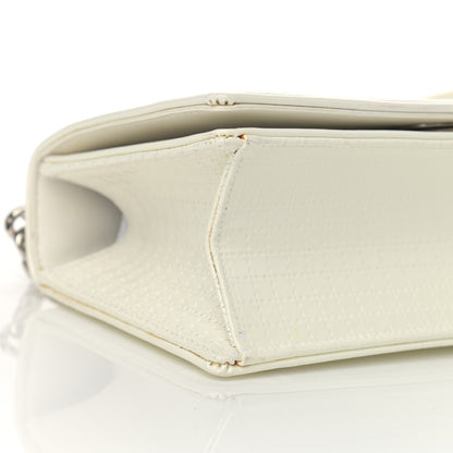 Christian Dior Patent Micro-Cannage Small Diorama Flap Bag White 9 of 16