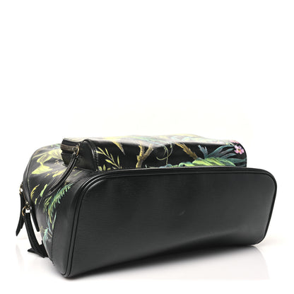 Gucci Calfskin Tropical Print Medium Day Backpack Black Multi 4 of 11