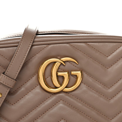 Gucci Calfskin Matelasse Small GG Marmont Chain Shoulder Bag Porcelain Rose 8 of 12