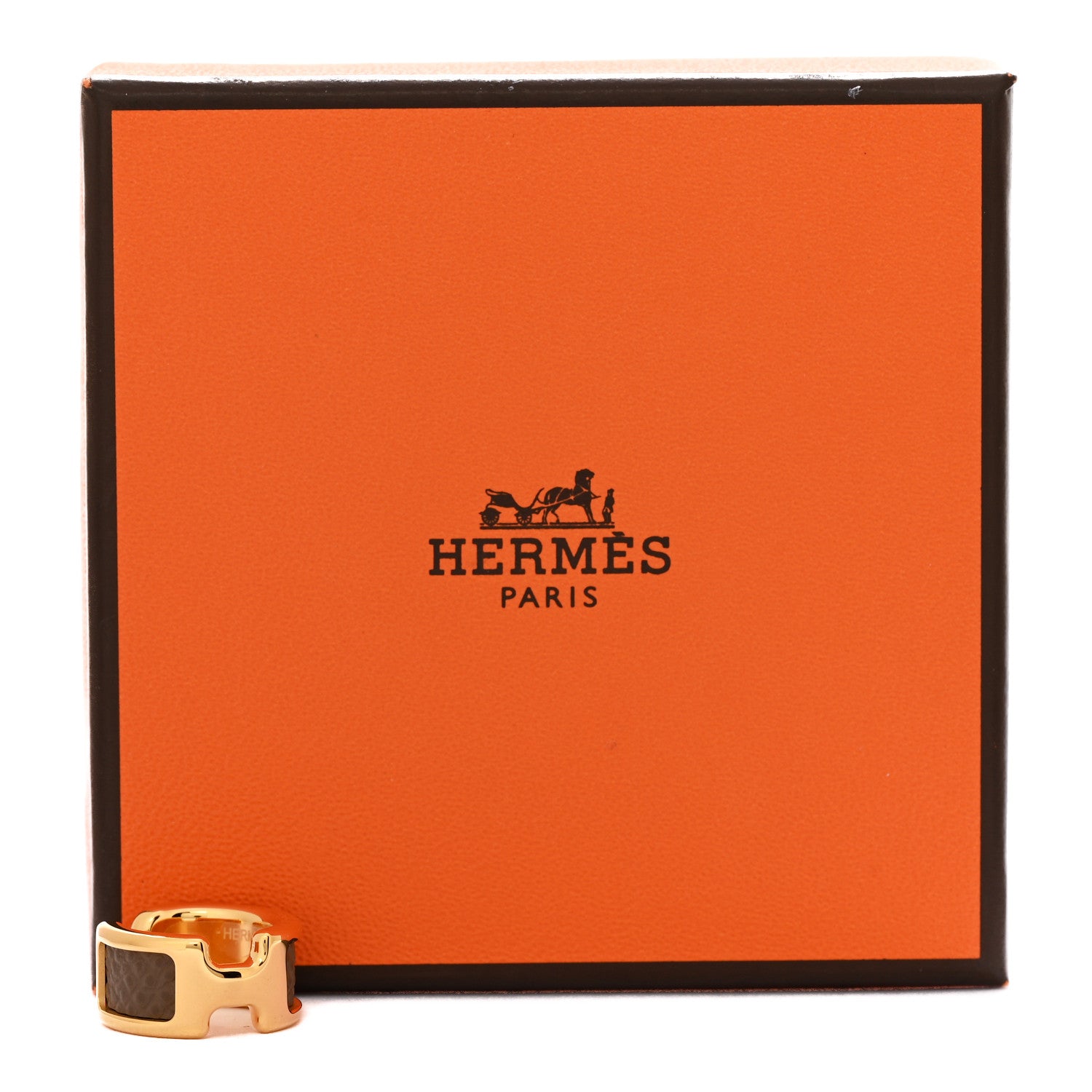 Hermes Epsom Olympe Ear Cuff PM Etoupe 4 of 4