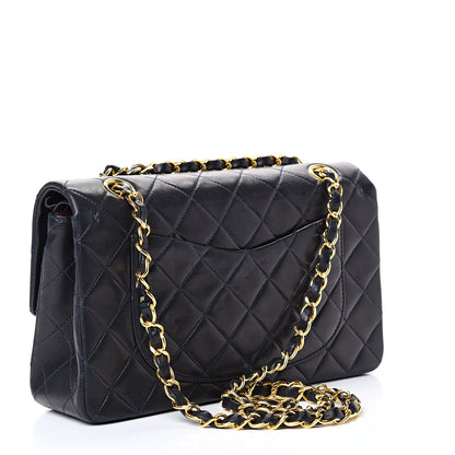 Chanel Lambskin Quilted Small Double Flap Navy 2 of 16