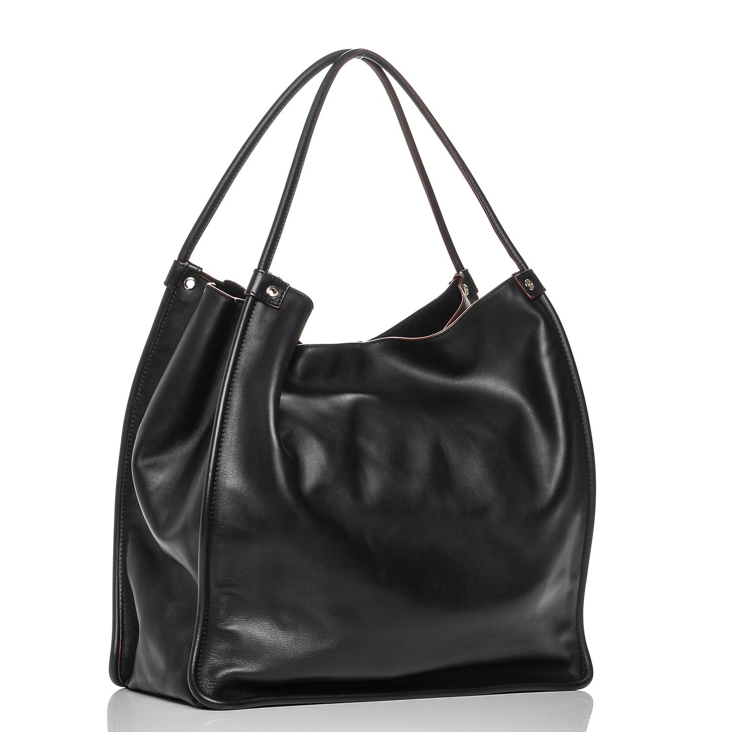 Soft Calf Jumbo Tote Black