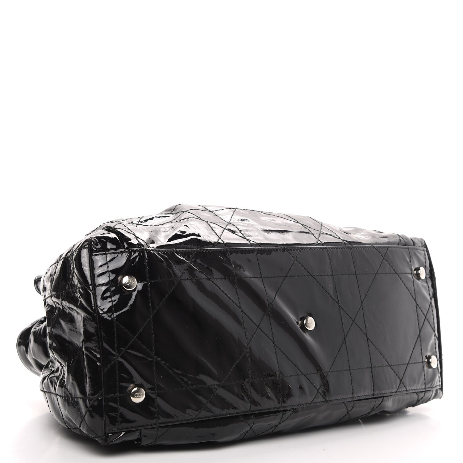 Christian Dior Patent Cannage Medium Le Trente Tote Black 4 of 10