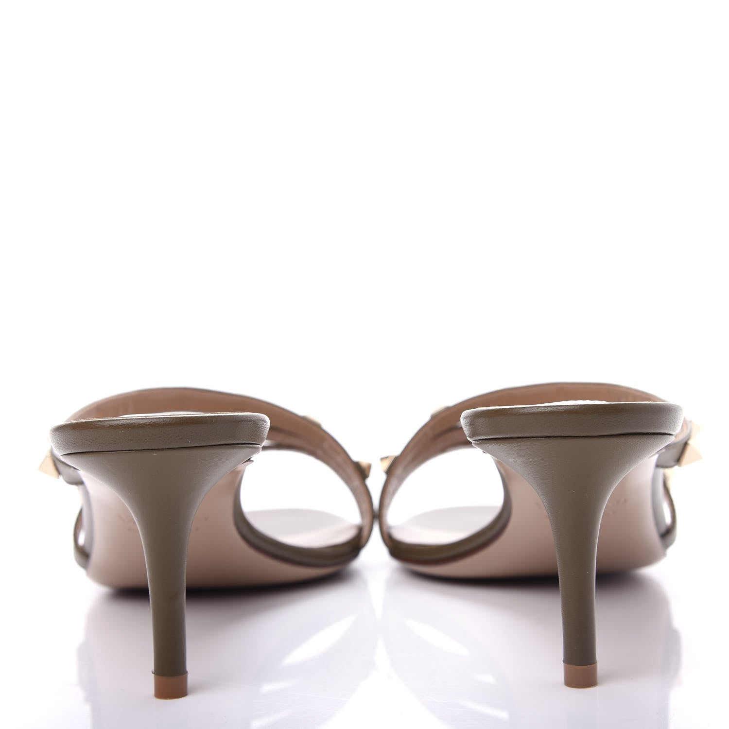 Valentino Garavani Nappa Rockstud 60mm Slide Sandals 38 Lichen 7 of 11