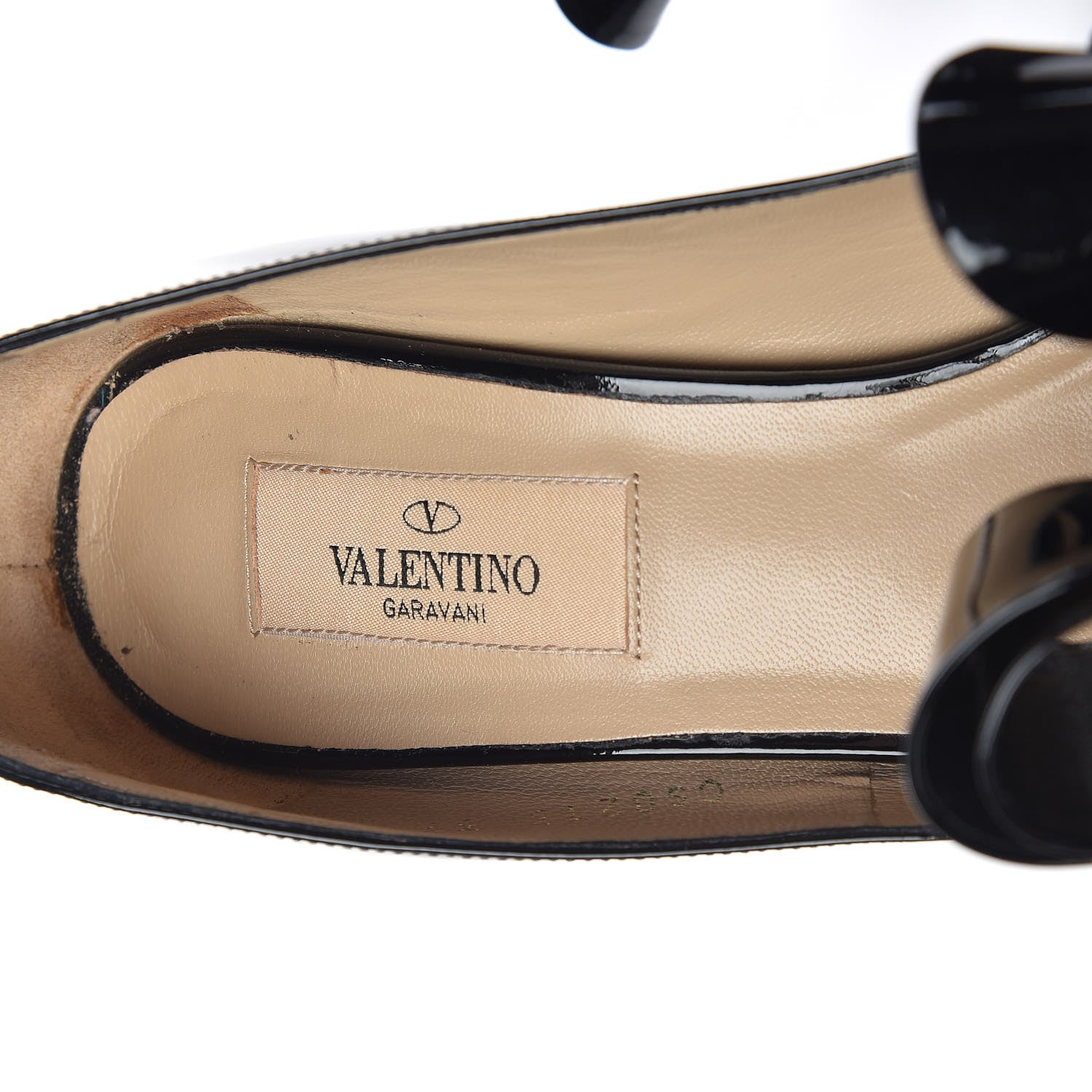 Valentino Garavani Patent Couture Bow Peep Toe 30/125mm Platform Pumps 37.5 Black 8 of 14