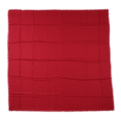 Louis Vuitton Silk Wool Monogram Shawl Pomme D'Amour 1 of 4