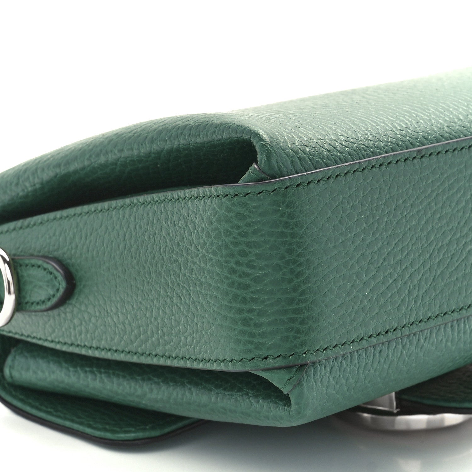 Gucci Dollar Calfskin Interlocking G Crossbody Bag Emerald 11 of 12