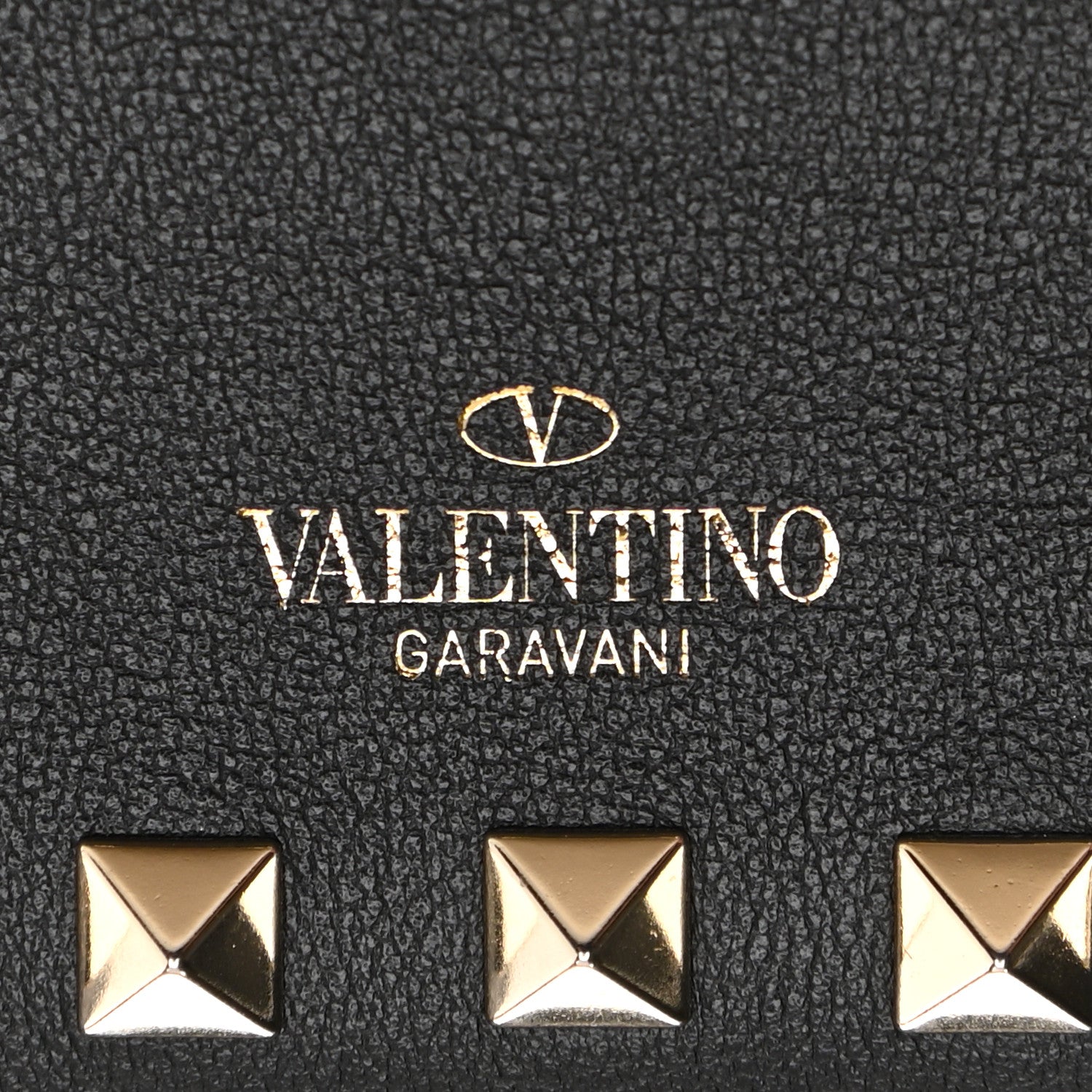Valentino Garavani Calfskin Rockstud Phone Case With Chain Black 10 of 25