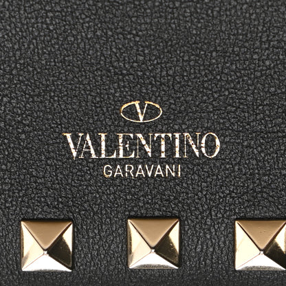 Valentino Garavani Calfskin Rockstud Phone Case With Chain Black 10 of 25