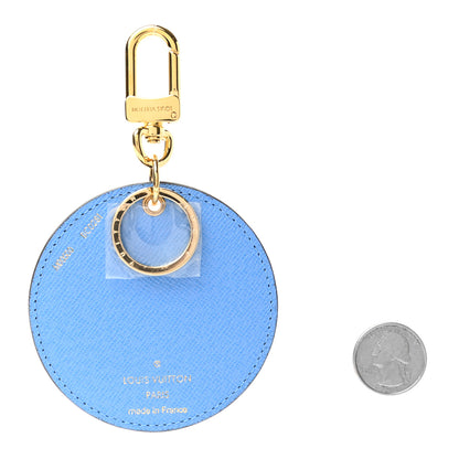 Louis Vuitton Monogram 2021 Christmas Animation China Wall Bag Charm Key Ring Myosotis Blue 2 of 4