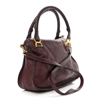 Chloe Calfskin Medium Marcie Satchel Dark Velvet 3 of 12