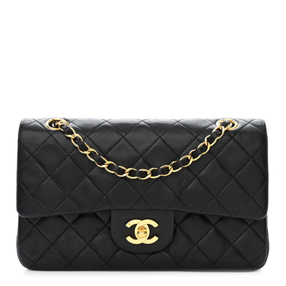 Chanel Lambskin Quilted Small Double Flap Black 1 of 14