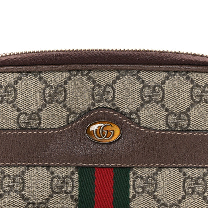 Gucci GG Supreme Monogram Ophidia Phone Case Wristlet Brown 8 of 11