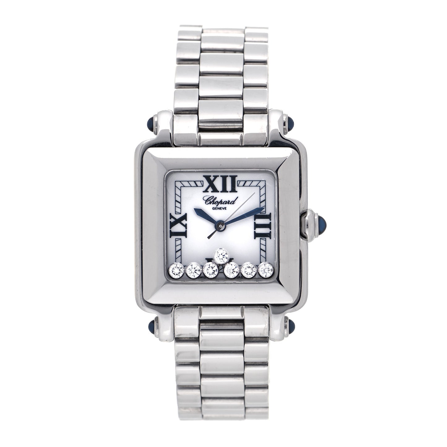 Stainless Steel 7 Diamond 27mm Happy Sport Quartz Watch