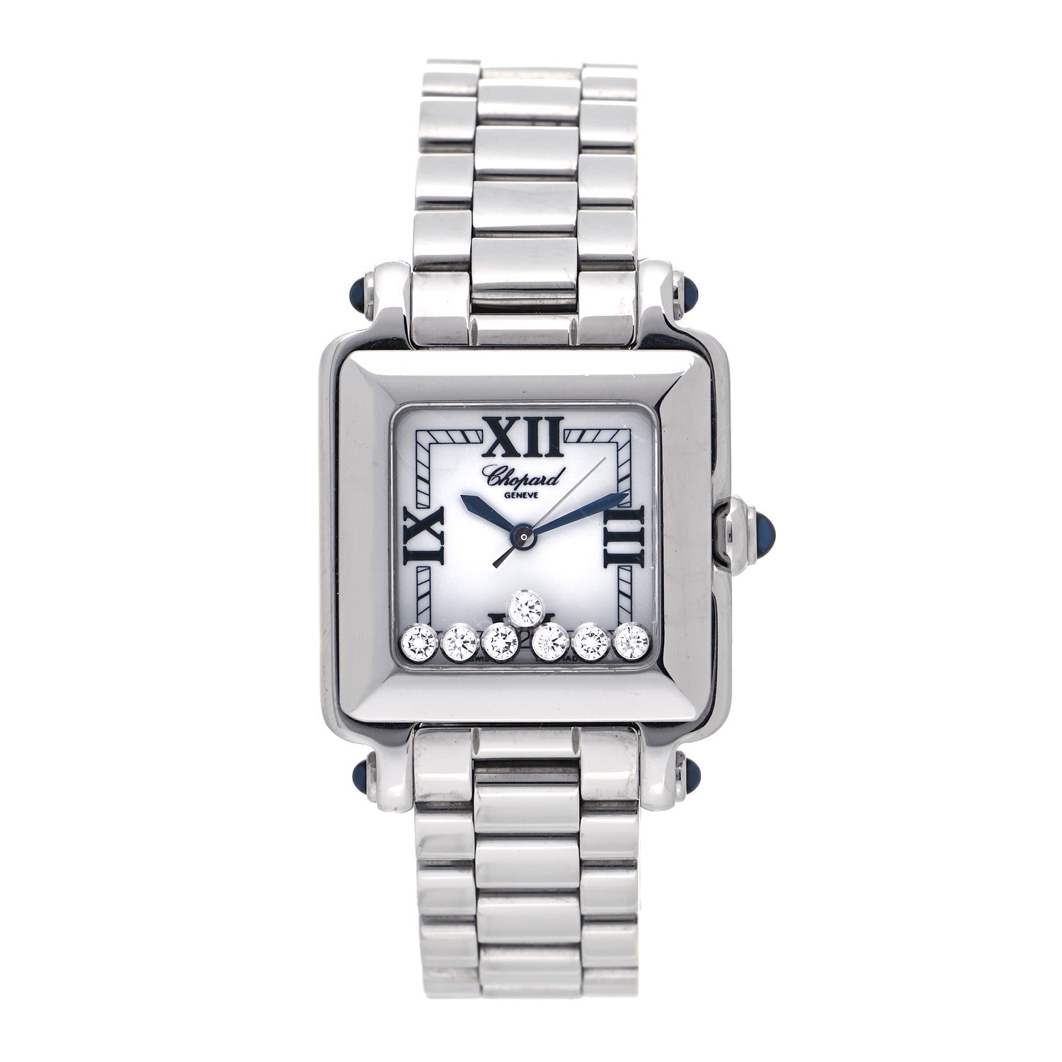 Chopard Stainless Steel 7 Diamond 27mm Happy Sport Quartz Watch 1 of 6