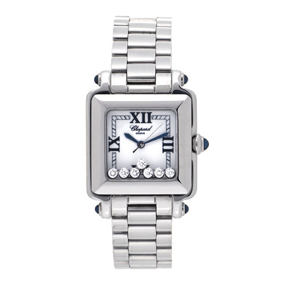 Chopard Stainless Steel 7 Diamond 27mm Happy Sport Quartz Watch 1 of 6