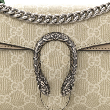 Gucci GG Supreme Monogram Textured Dollar Calfskin Dionysus Small Shoulder Bag Beige Mystic White Oatmeal 9 of 12