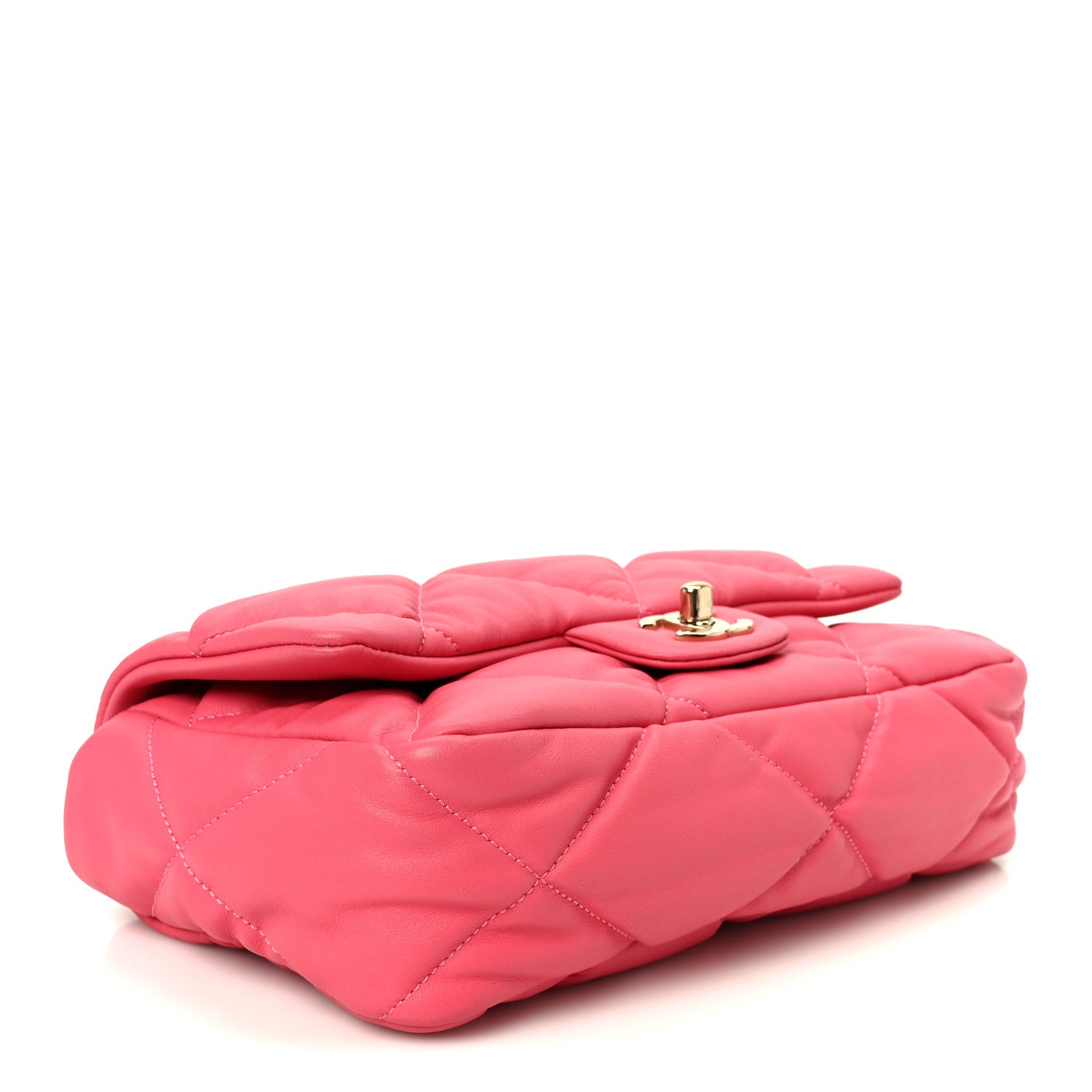 Chanel Calfskin Quilted Medium Bubbly Flap Pink 4 of 12