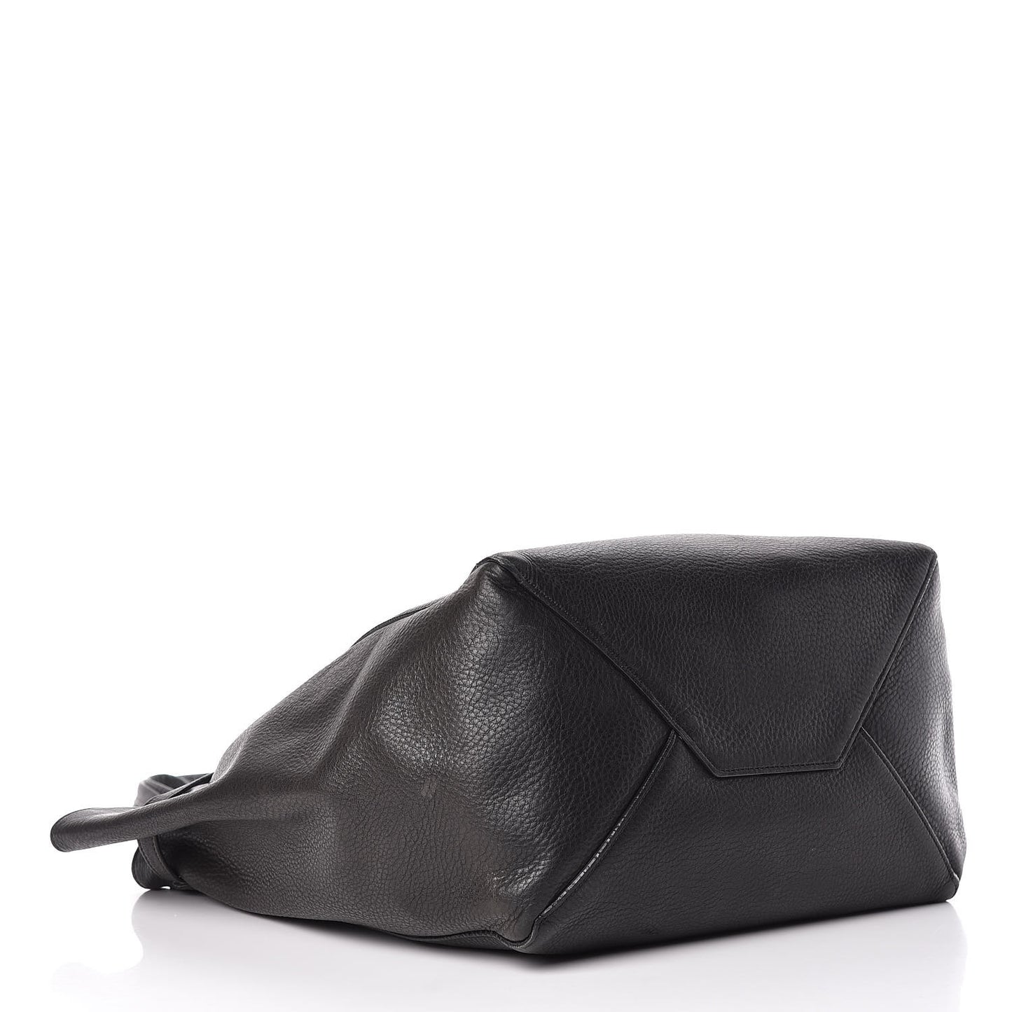 Soft Grained Calfskin Small Belt Cabas Phantom Black