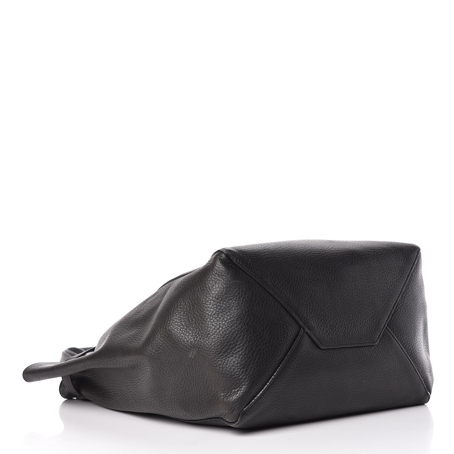 Celine Soft Grained Calfskin Small Belt Cabas Phantom Black 4 of 20