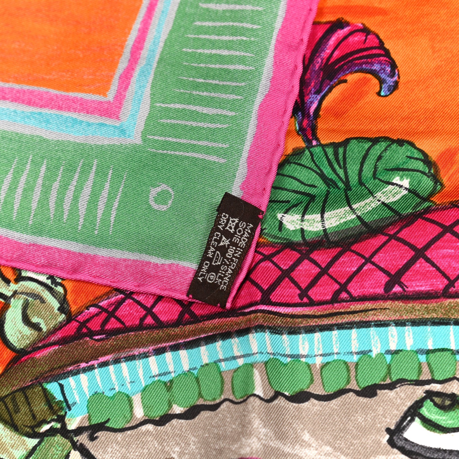Hermes Silk Beloved India Scarf 90 2 of 4