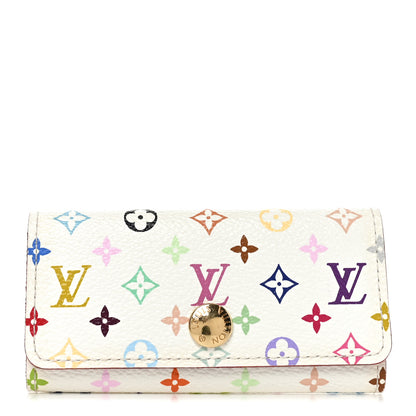 Louis Vuitton Monogram Multicolor Multicles 4 Key Holder White Litchi 1 of 7